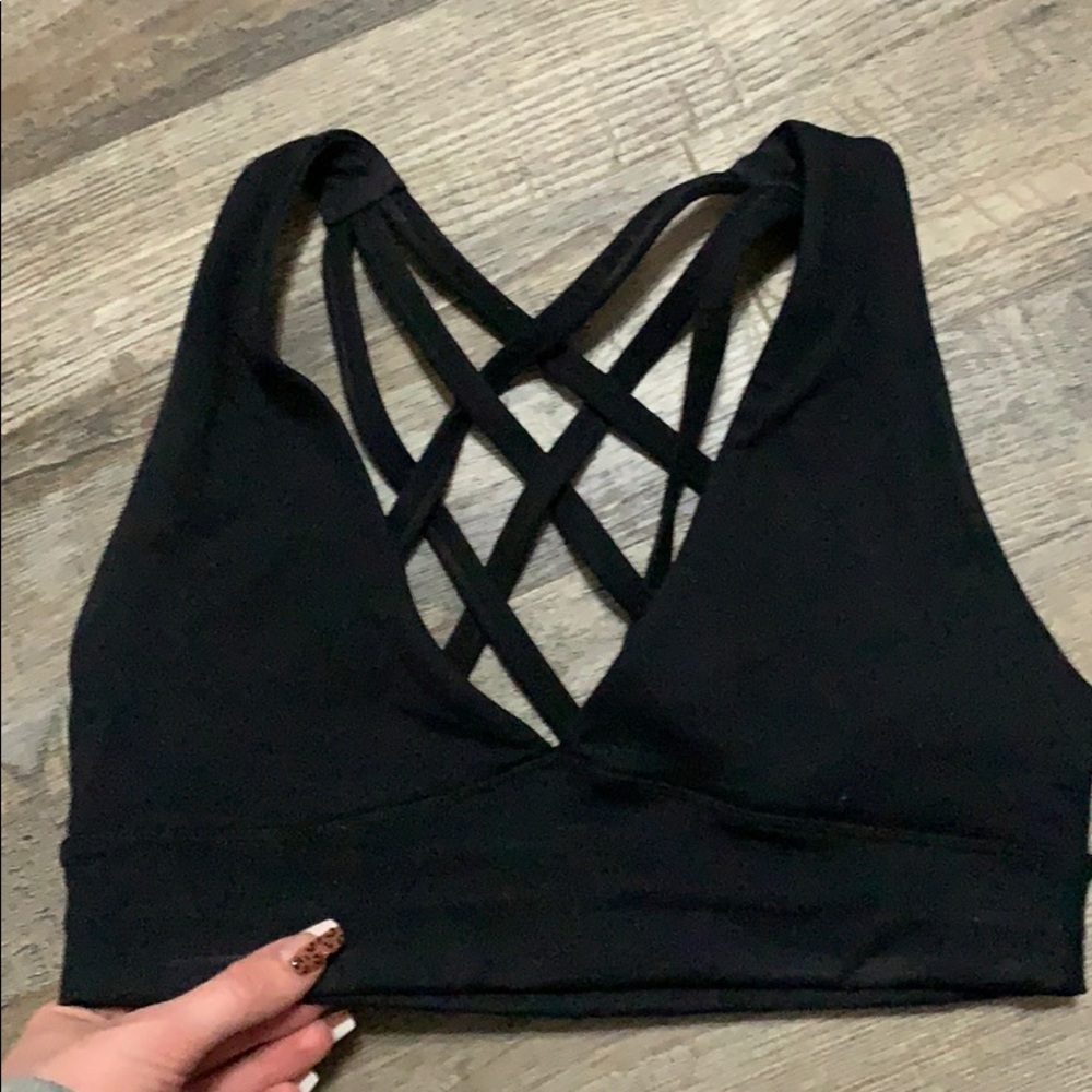 Black ethos sports bra